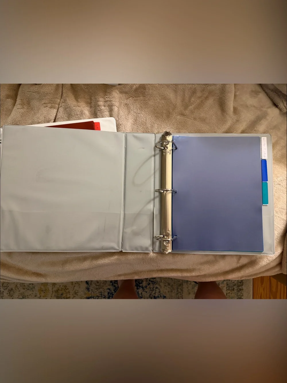 White 3-Ring Binders Set of 4